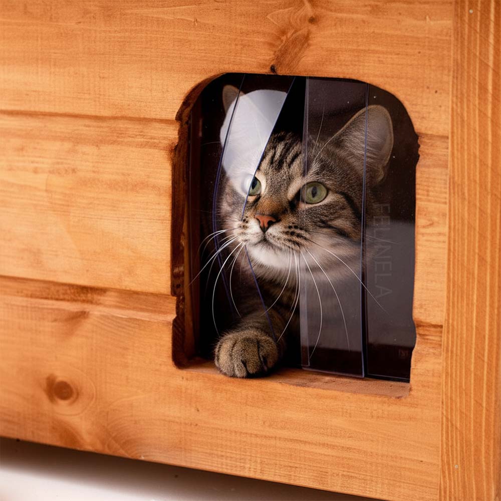 Isoliertes Katzenhaus für draußen WarmShelter – Bild 12