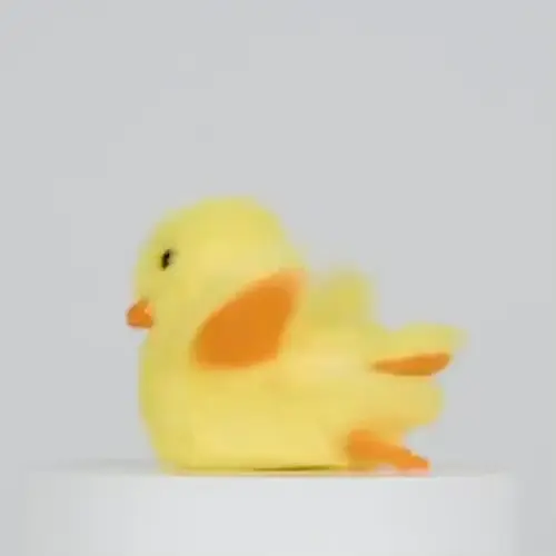 Weiche gelbe Ente als Katzenspielzeug