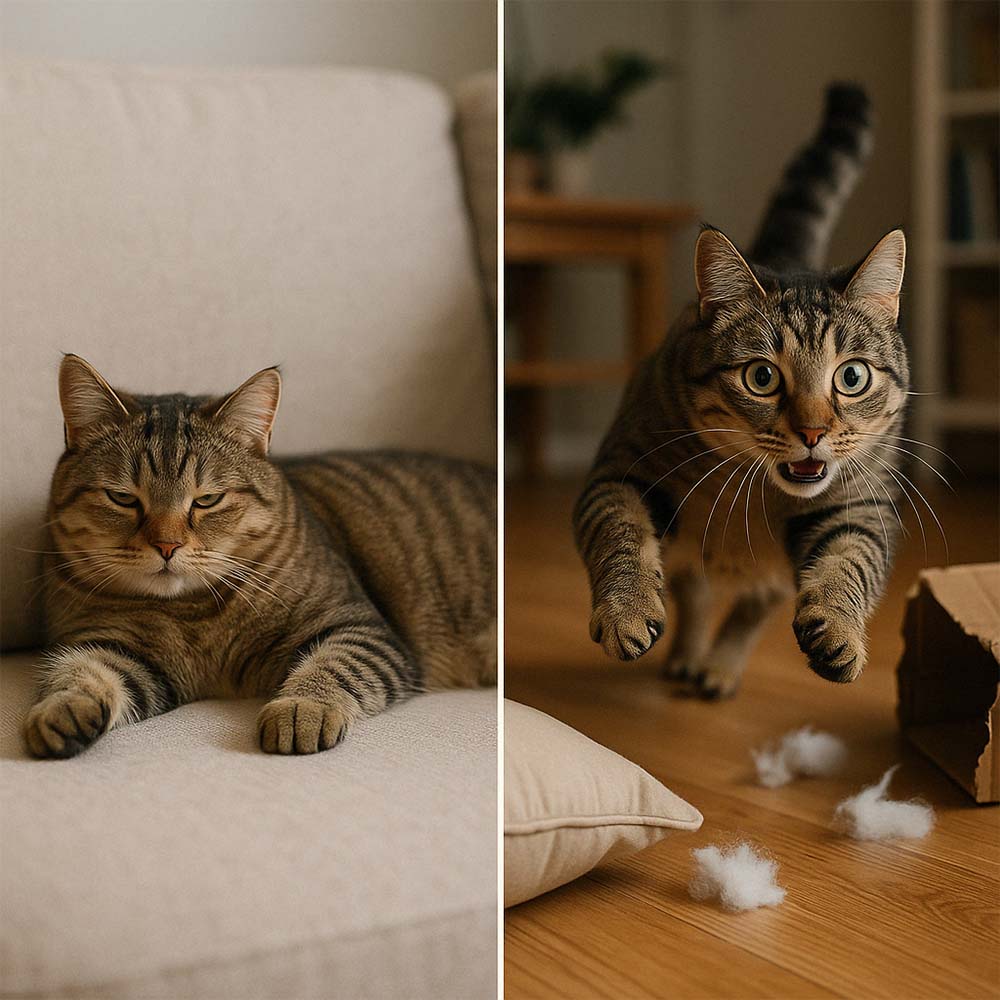 Selbstfahrende Spielmaus für Katzen