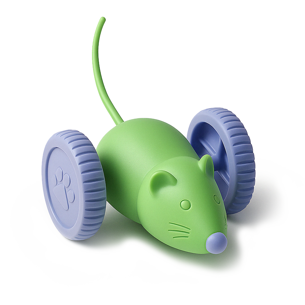 Interaktive Katzenmaus mit Hinderniserkennung