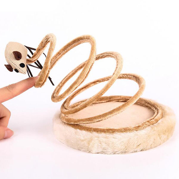 Wackelmaus als Katzenspielzeug mit stabilem Sockel