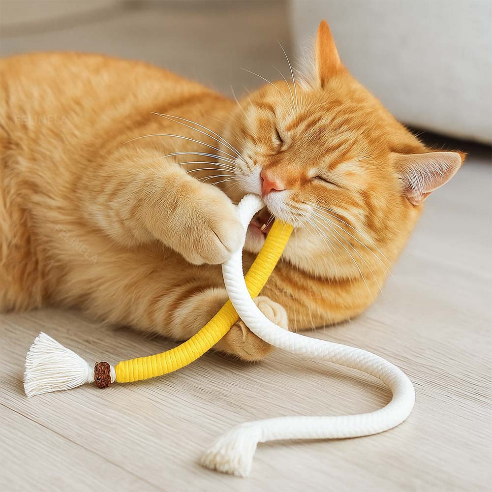 Kau-Seil als Beschäftigung statt zerbissener Kabel und Schuhe