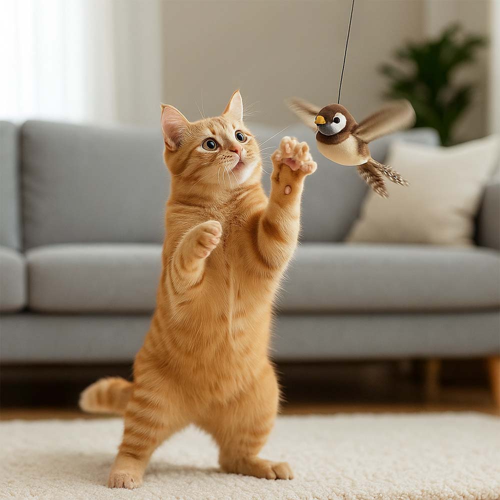 Interaktiver Flugvogel für Katzen – Bild 4